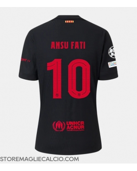 Barcelona Ansu Fati #10 Maglia Gara Trasferta Repliche 2024-25